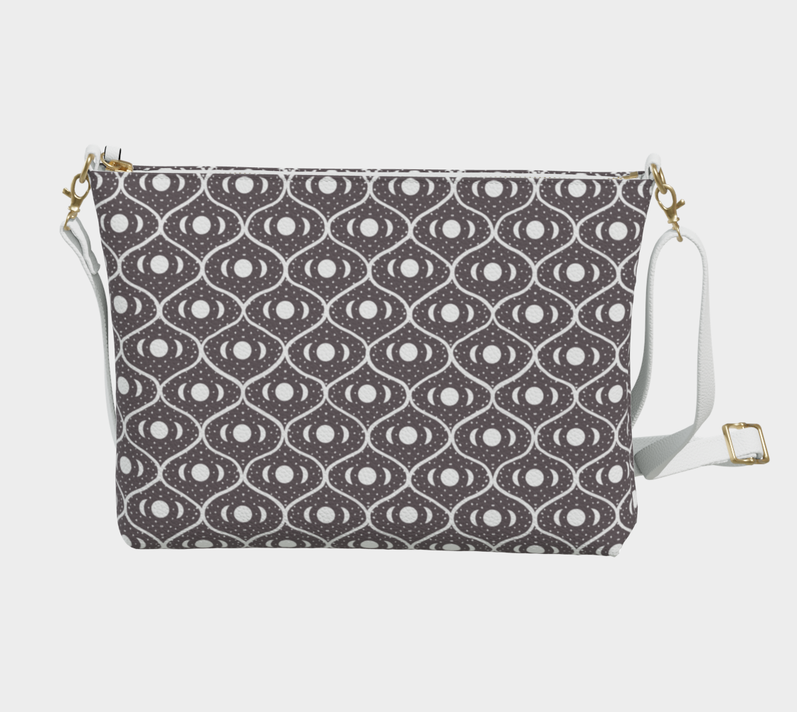 Moons Vegan Leather Crossbody Purse