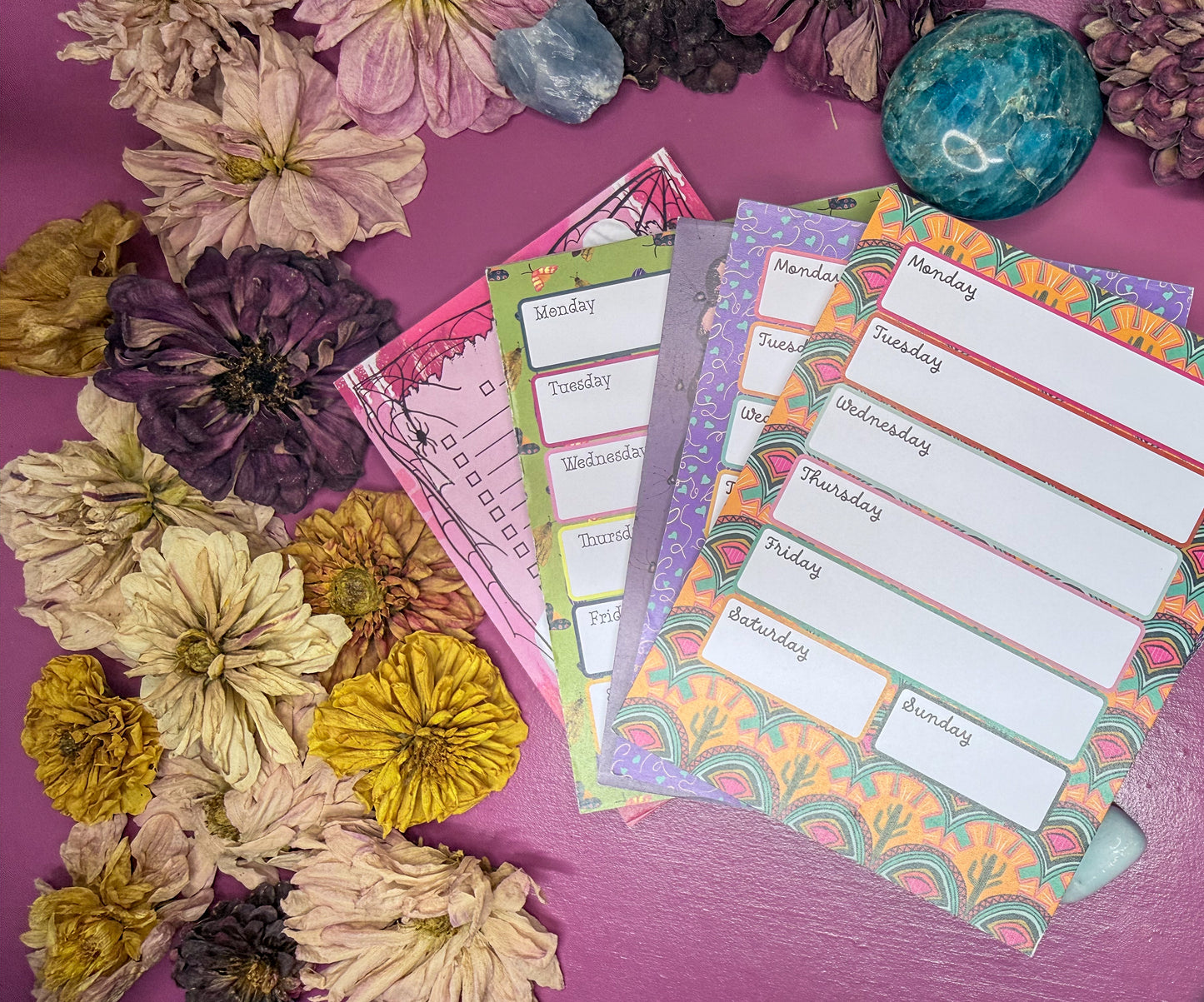 Witchy To Do List Notepad | Salem Inspired Planner Pad | Gothic Cute Stationery | 4.25 x 5.5 Notepad