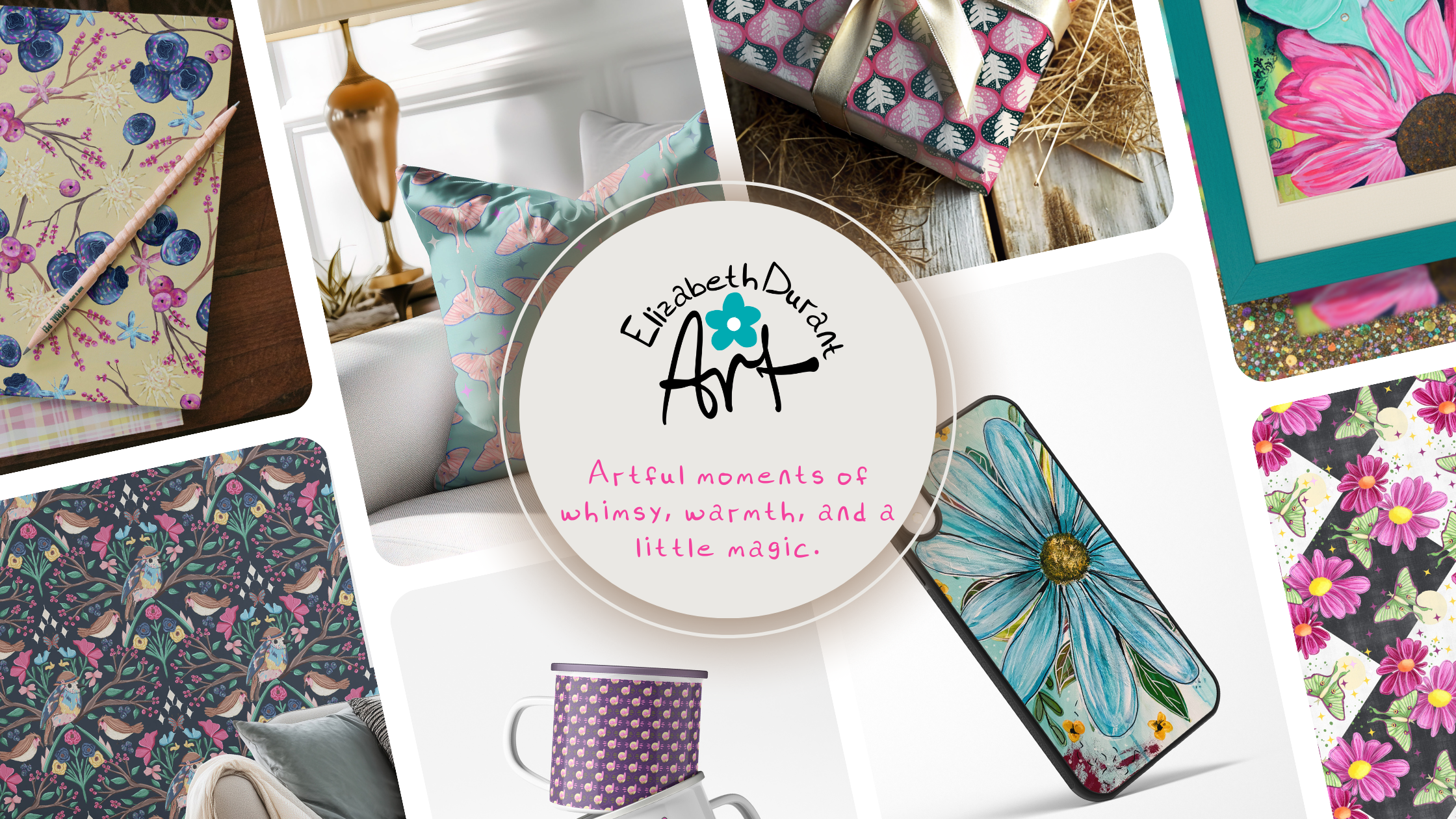 Elizabeth Durant Art - Artist Illustrator - Art Licensing - Commission
– Elizabeth Durant Art - Surfaces Bloom