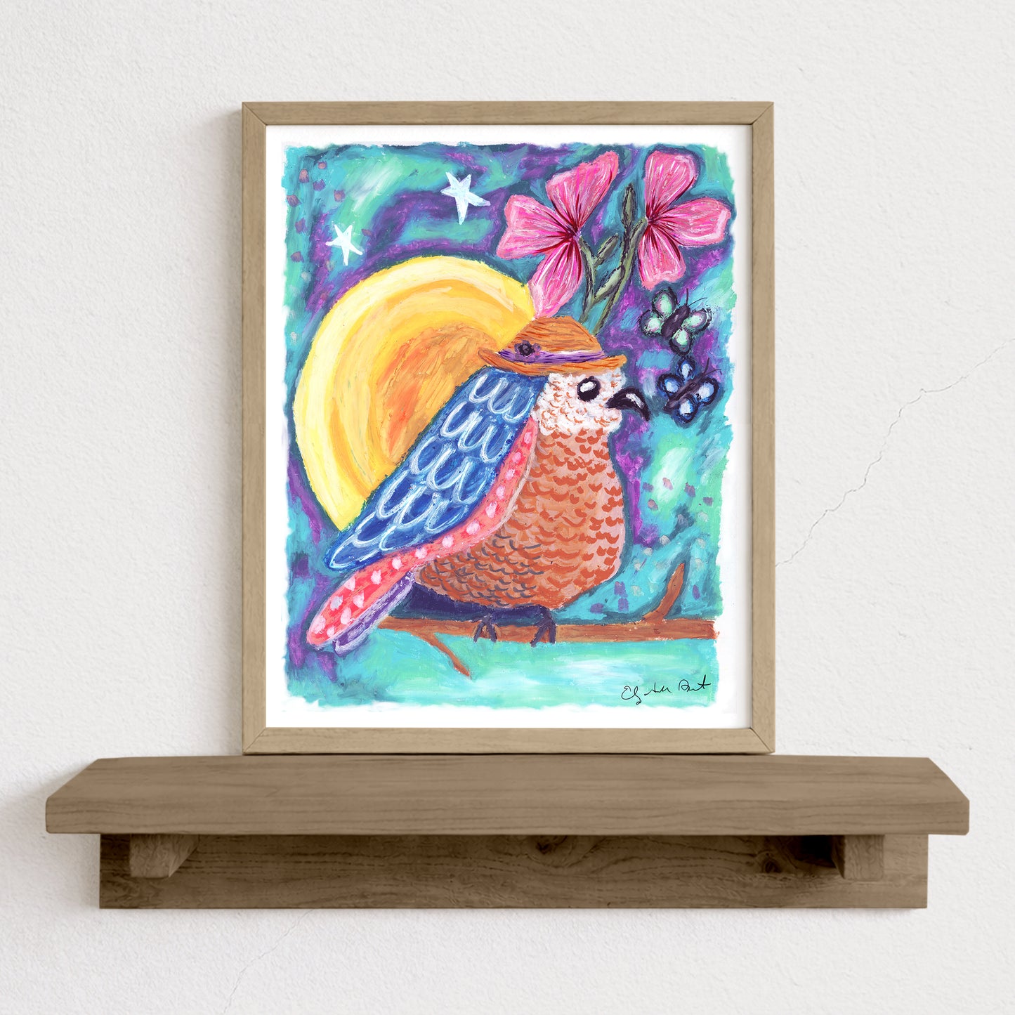 Lil Fat Bird Art Print
