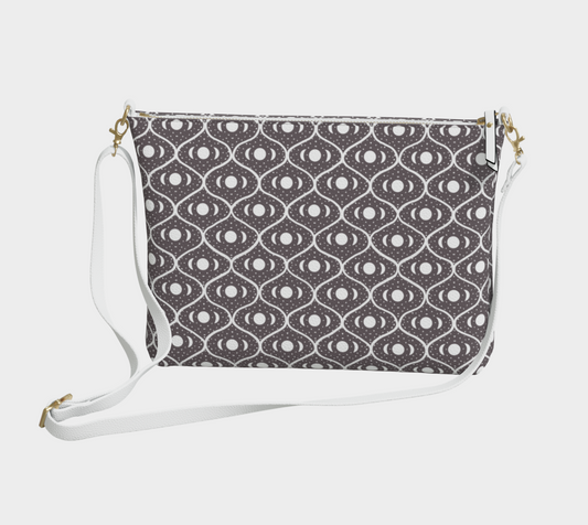 Moons Vegan Leather Crossbody Purse