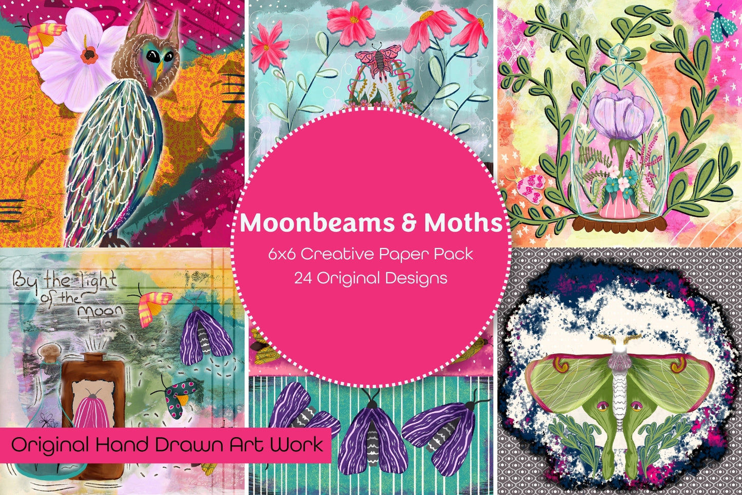 Moonbeams and Moths Creative Paper Pack