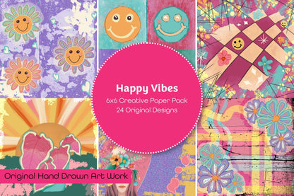 Happy Vibes Creative Paper Pack