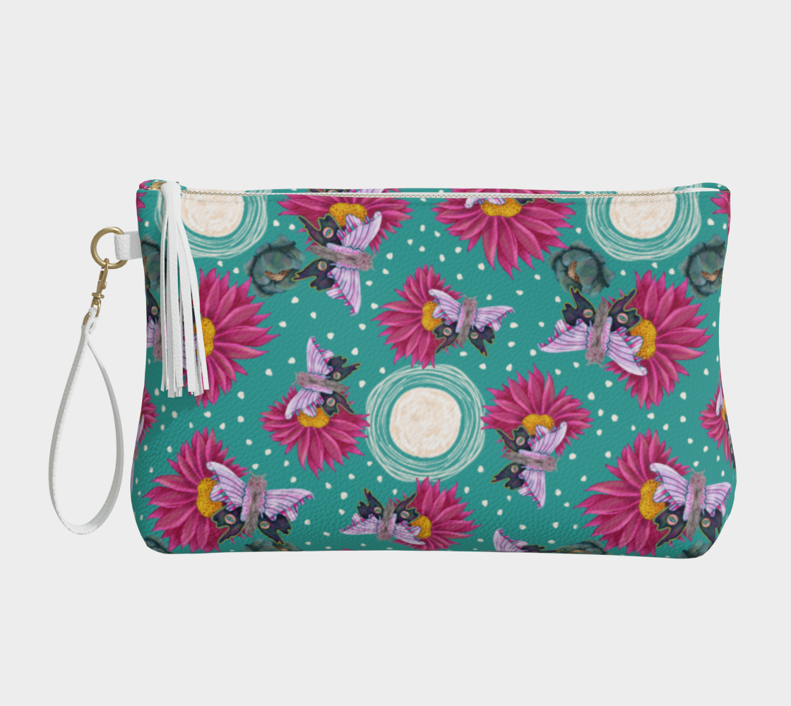Flight of the Moths Vegan Leather Pouch