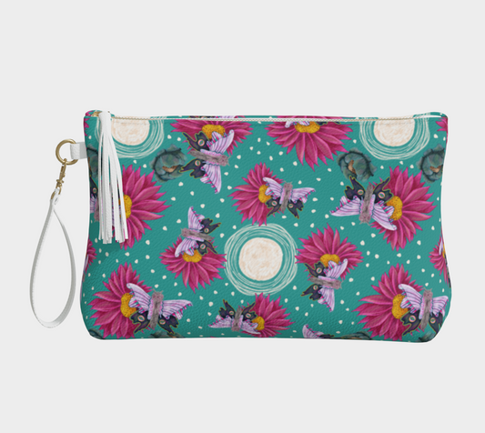 Flight of the Moths Vegan Leather Pouch