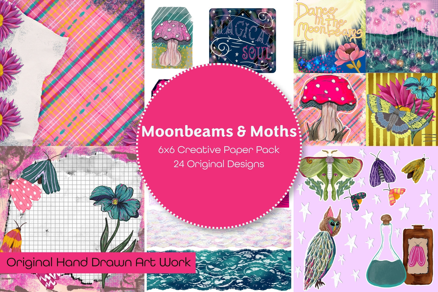 Moonbeams and Moths Creative Paper Pack