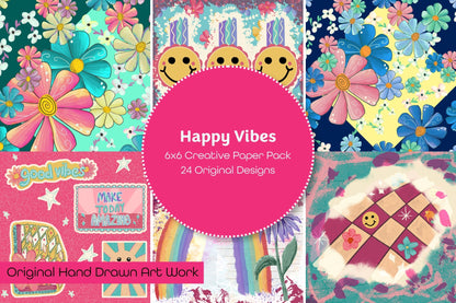 Happy Vibes Creative Paper Pack