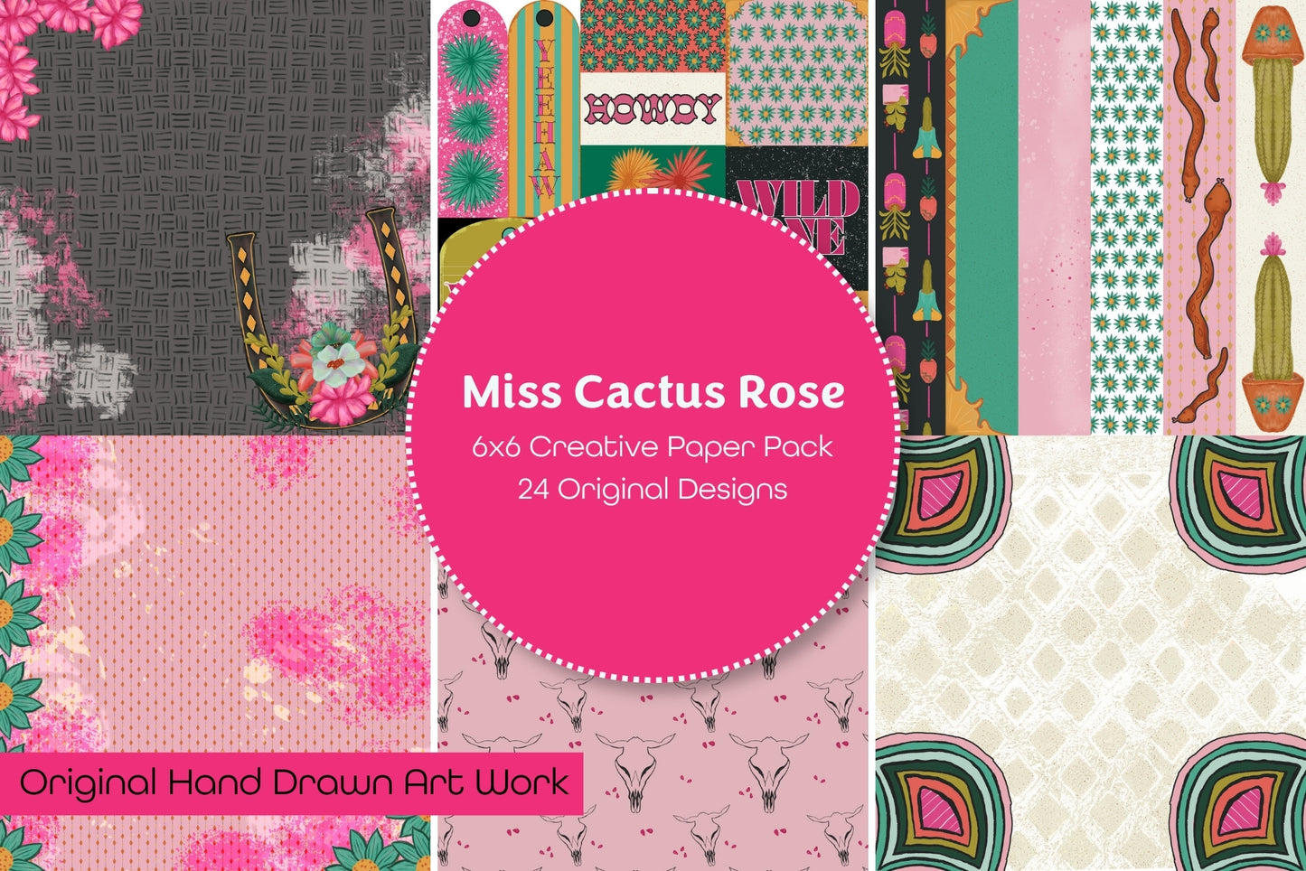 Miss Cactus Rose Creative Paper Pack
