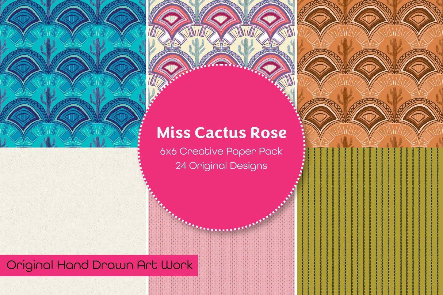 Miss Cactus Rose Creative Paper Pack