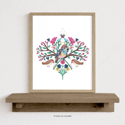 A Bird in the Bush Art Print