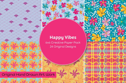 Happy Vibes Creative Paper Pack