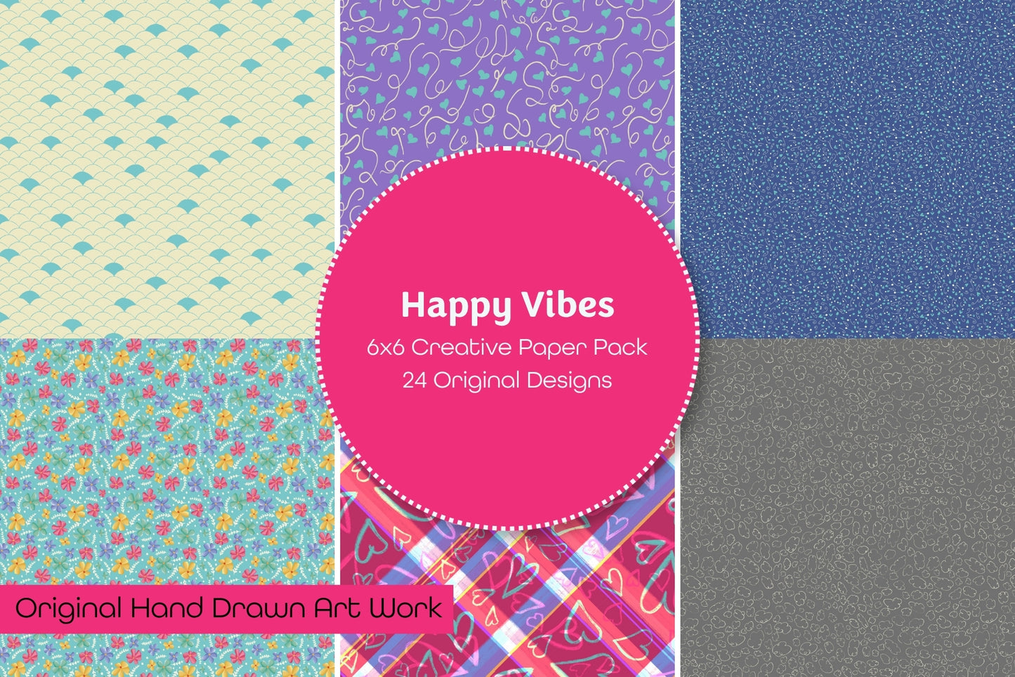 Happy Vibes Creative Paper Pack