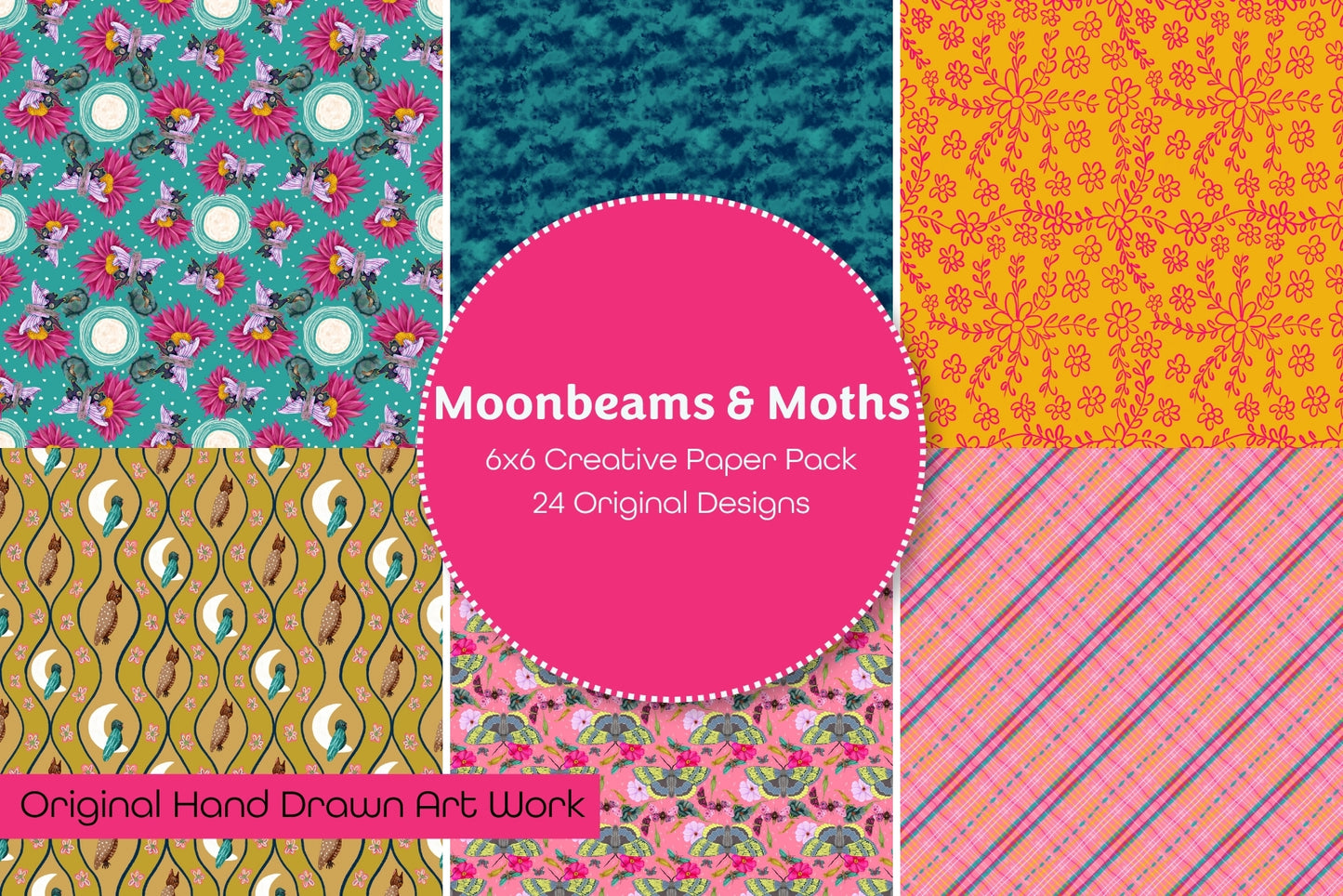 Moonbeams and Moths Creative Paper Pack