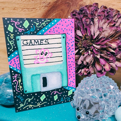 90s Nostalgia Vibe, Vintage, Retro. 3.5 Floppy Disc