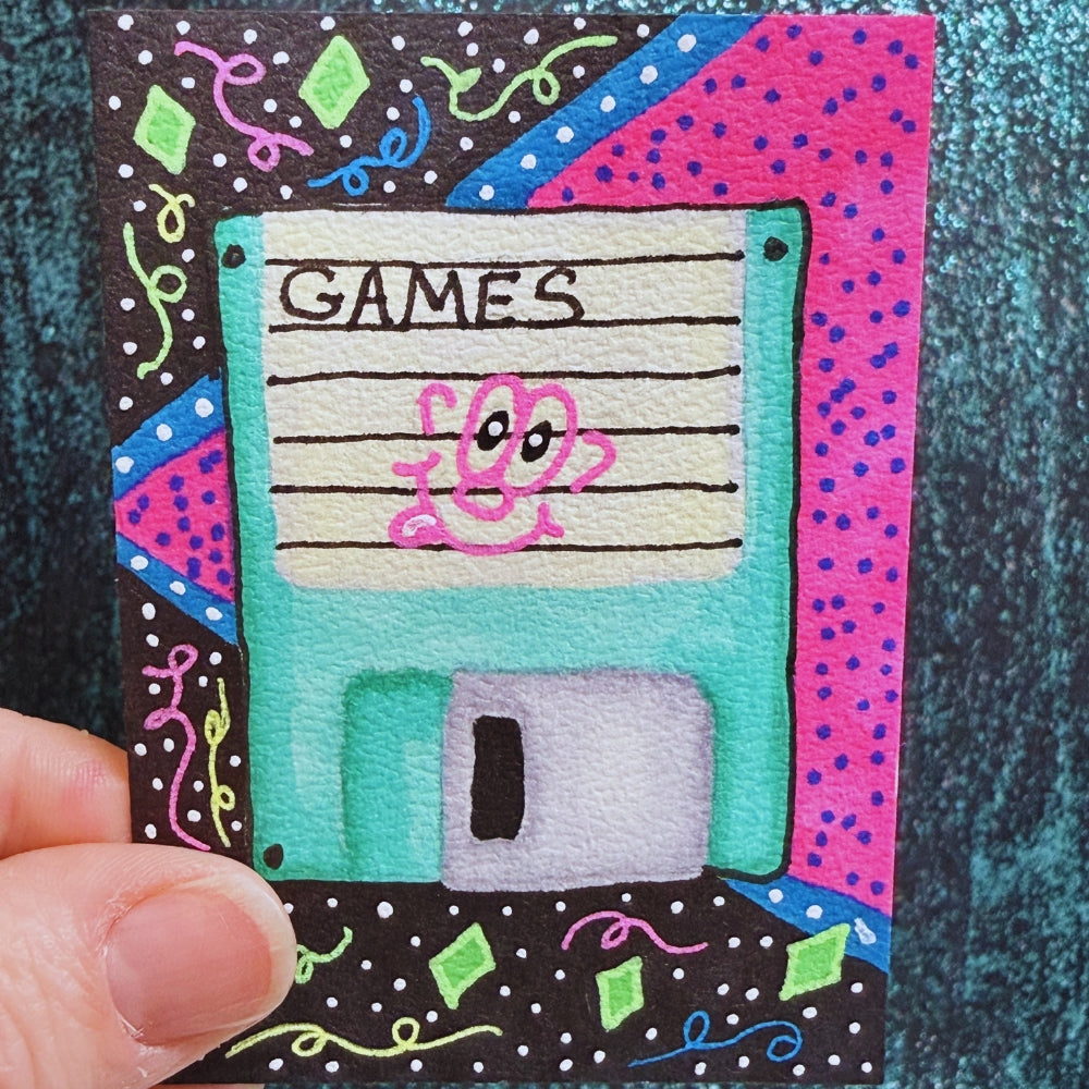 90s Nostalgia Vibe, Vintage, Retro. 3.5 Floppy Disc