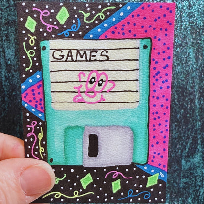 90s Nostalgia Vibe, Vintage, Retro. 3.5 Floppy Disc