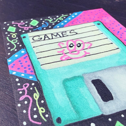 90s Nostalgia Vibe, Vintage, Retro. 3.5 Floppy Disc