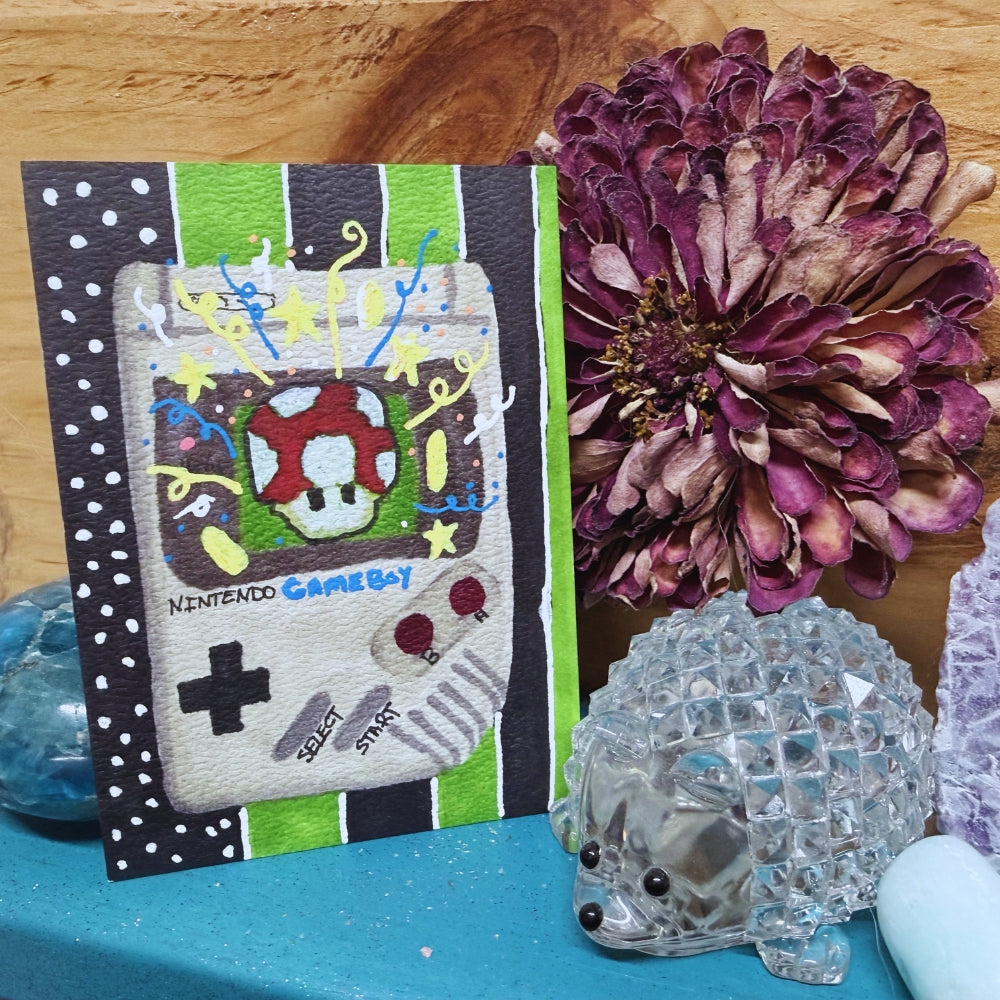 90s Nostalgia Vibe, Vintage, Retro. Game Boy 90s Gaming System