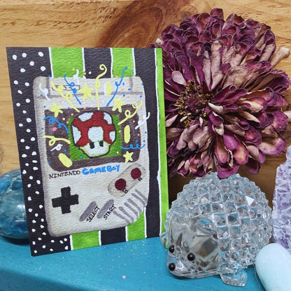 90s Nostalgia Vibe, Vintage, Retro. Game Boy 90s Gaming System