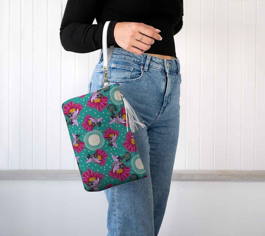Flight of the Moths Vegan Leather Pouch