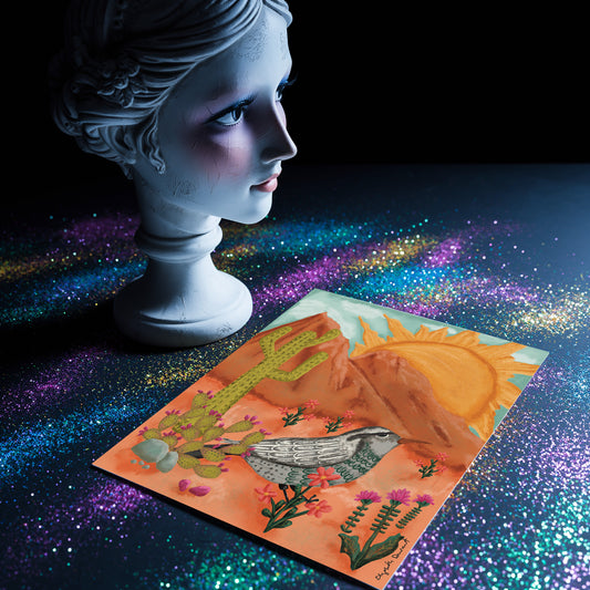 A Bird in the Desert - Art Print