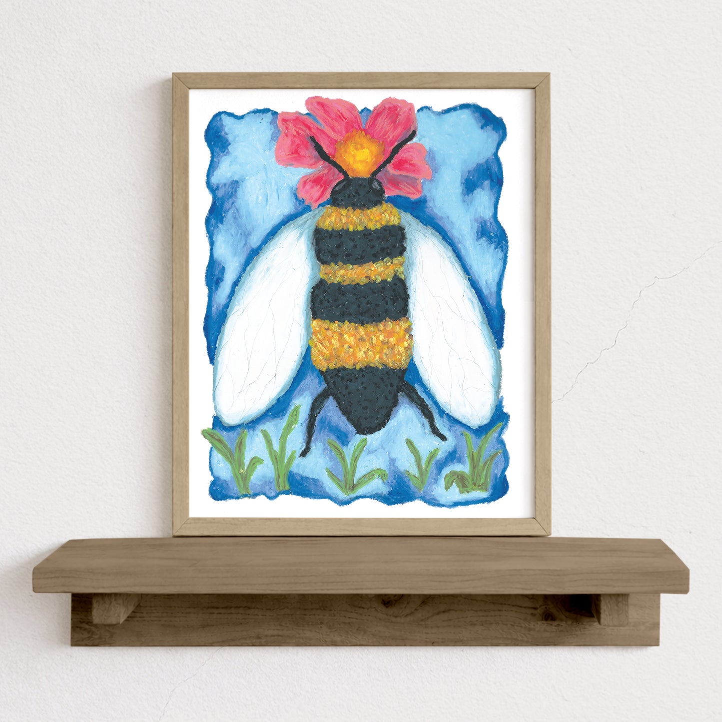 Bright Bee Art Print