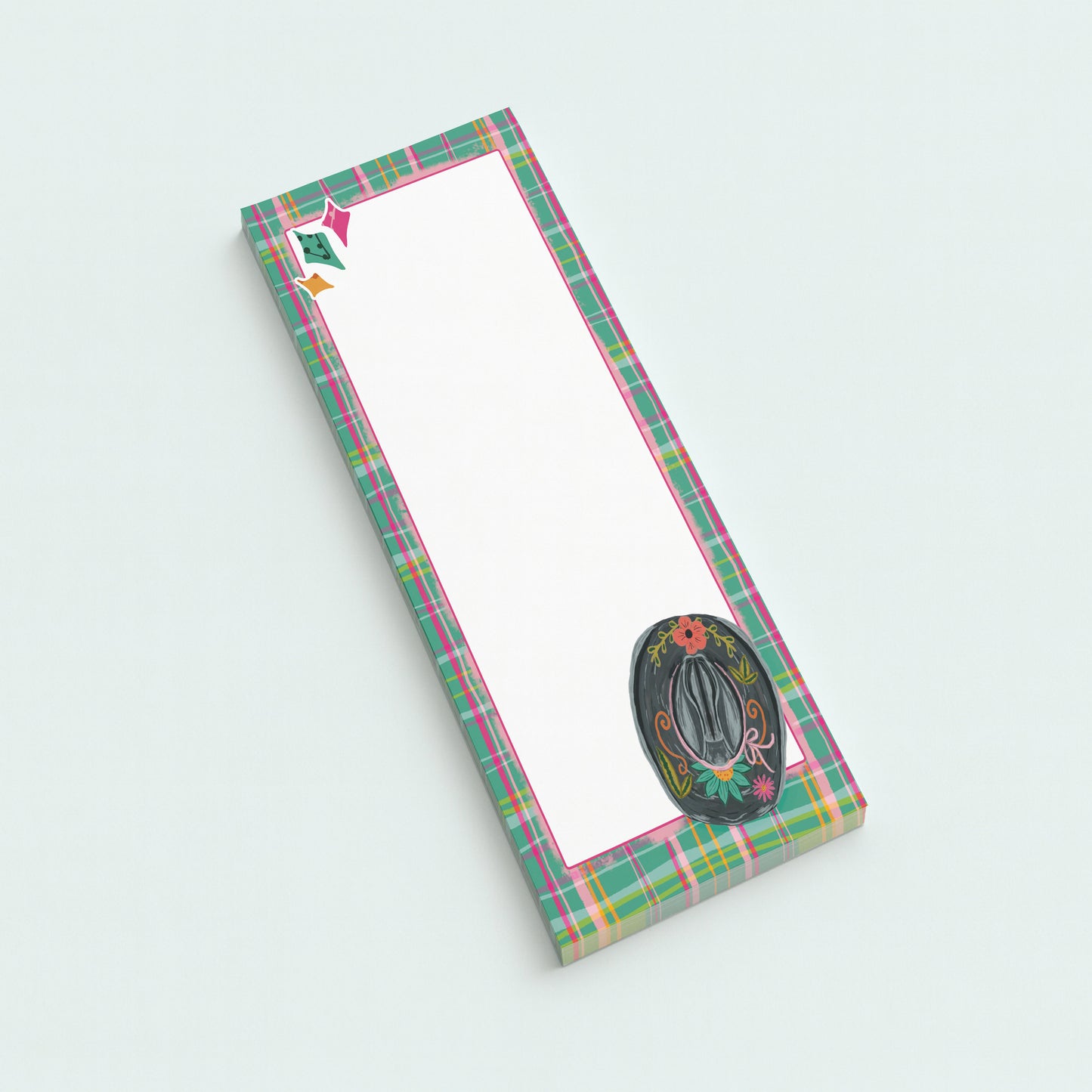 Cowgirl Notepad | Western To Do List Pad | Rodeo Aesthetic Stationery | 3.66 x 8.5