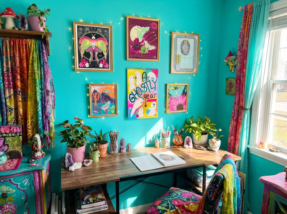 A Ghostly Year - Fun and Whimsical Ghost Calendar 2026