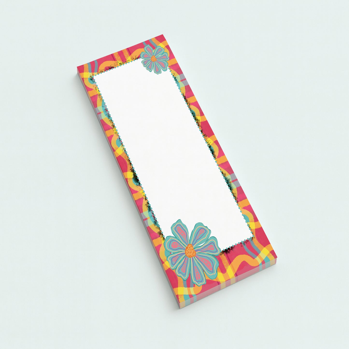 Colorful Planner Notepad | Happy Vibes To Do List | Bright Dopamine Stationery | 4.25 x 5.5