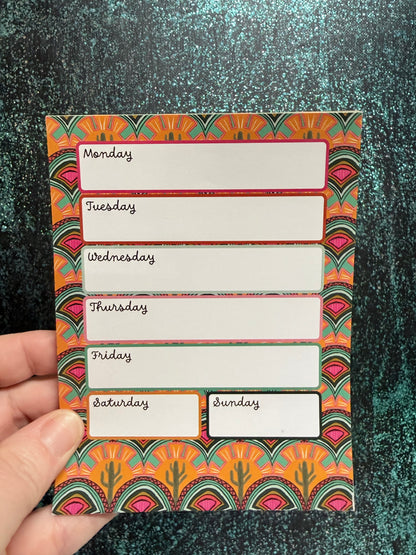 Desert Aesthetic Planner Notepad | Southwestern To Do List Pad | Boho Stationery | 4.25 x 5.5