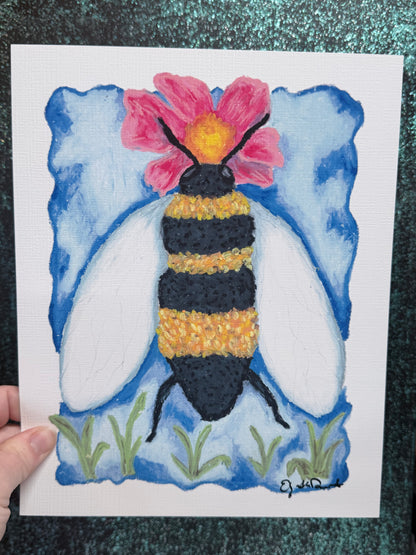 Bright Bee Art Print