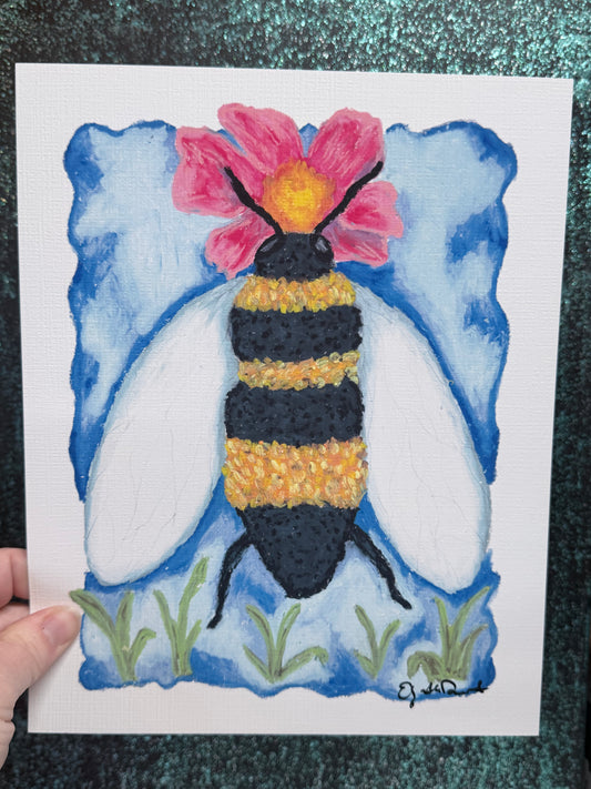 Bright Bee Art Print