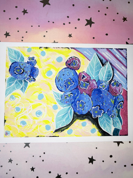 Blueberry Dreams Art Print