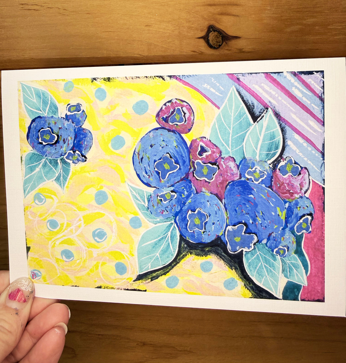 Blueberry Dreams Art Print