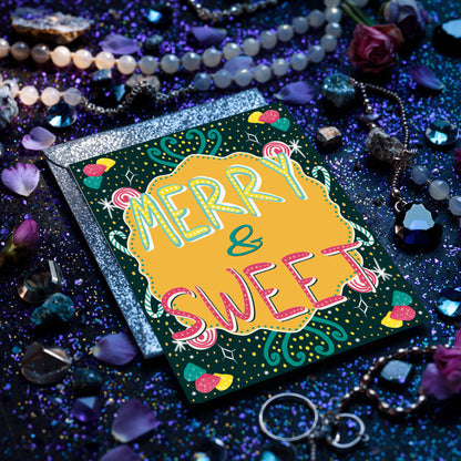 Merry and Sweet Original Illustration Pack of 10 Greeting Cards