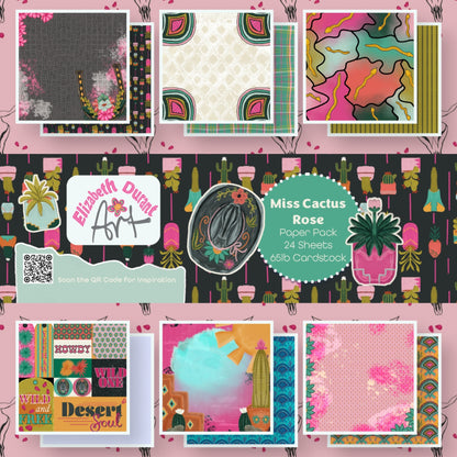 Miss Cactus Rose Creative Paper Pack