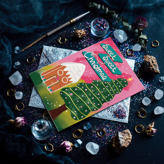 Sweet Sweet Christmas - Original Illustration - Pack of 10 Greeting Cards