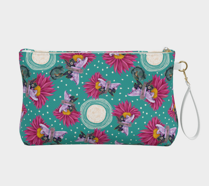 Flight of the Moths Vegan Leather Pouch