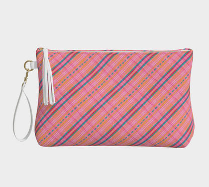 Moth Plaid Flat Bottom Bag