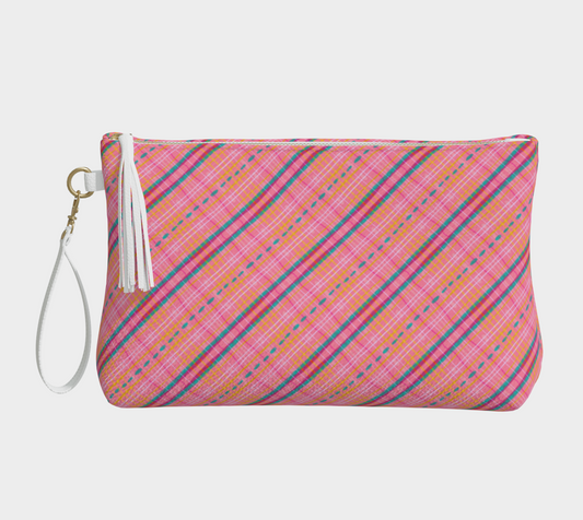 Moth Plaid Flat Bottom Bag