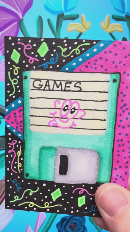 90s Nostalgia Vibe, Vintage, Retro. 3.5 Floppy Disc